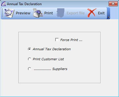 Annual Tax Declaration
