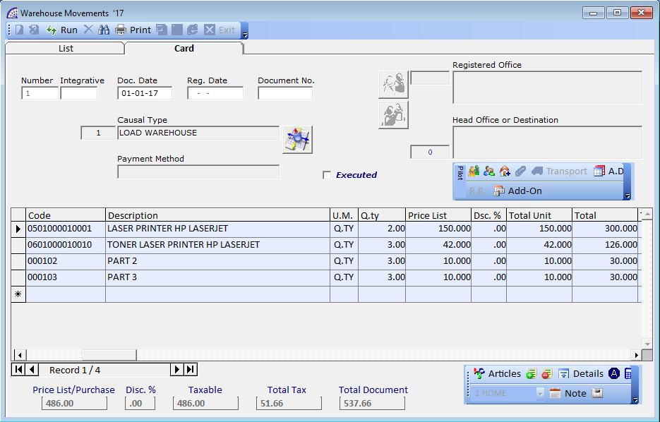 Simple accounting software