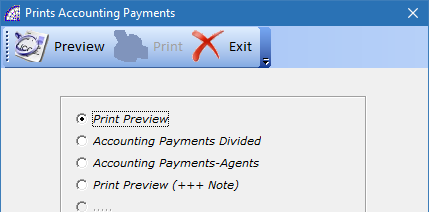 Prints Accounting Payments